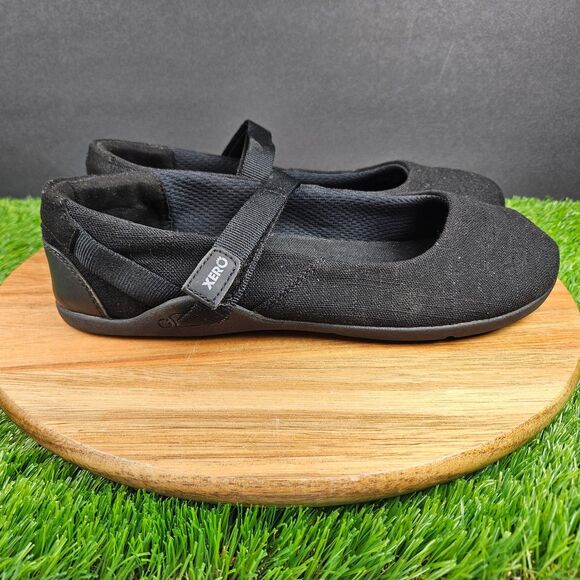 Xero Shoes Cassie Mary Jane Flats Womens 10.5 Black Minimalist Barefoot Slip On - Picture 1 of 10